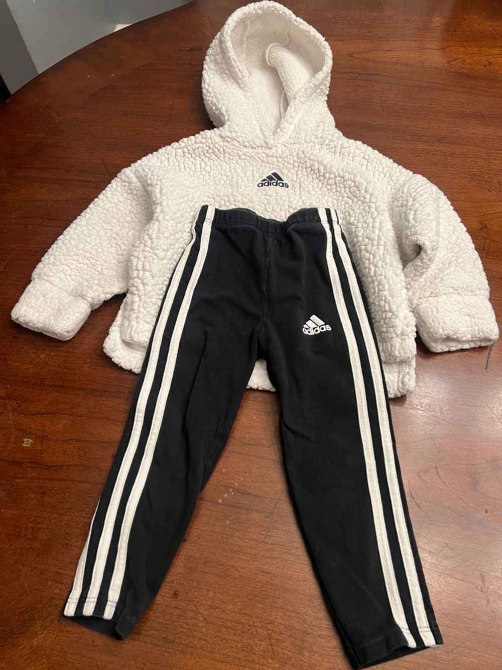 adidas Kids Black Joggers with White Side Stripes